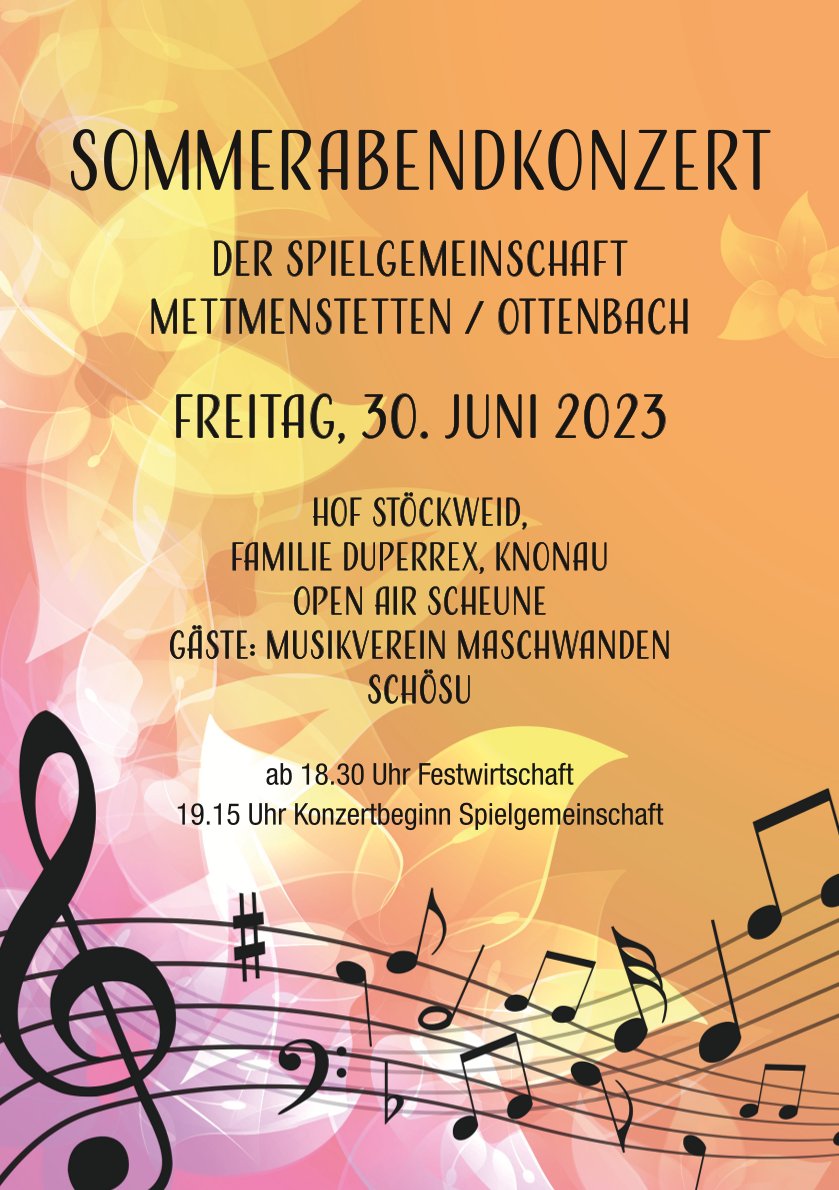 23 Sommerabendkonzert Titelseite